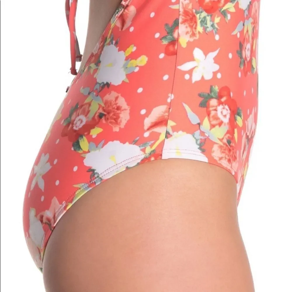 Laundry by Design Flowerpot Dotty Dot swimsuit. M
